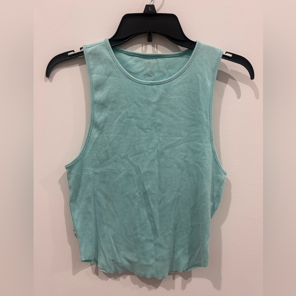 Mint Green Sleeveless Women's Top